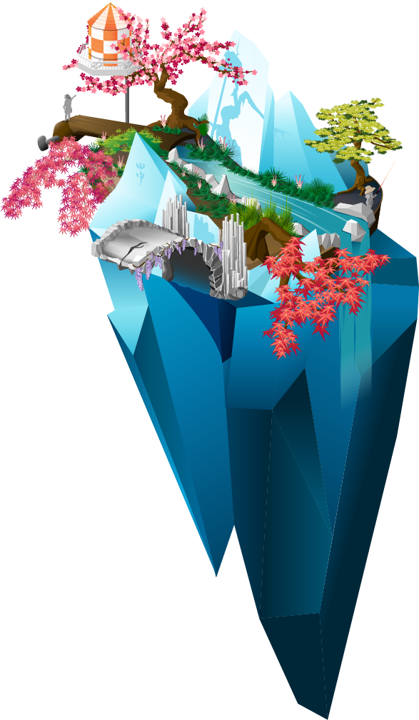 the front iceberg, all 100% handrawn in illustrator the hard way